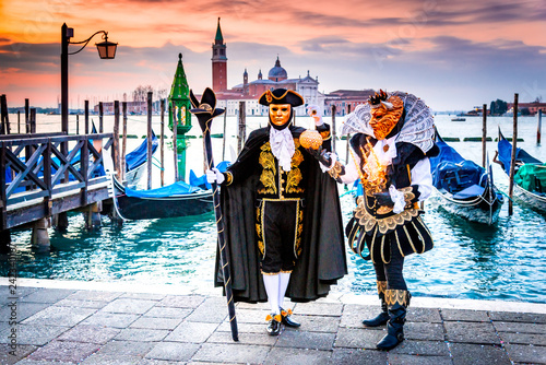 Venice Carnival 2018, Piazza San Marco, Italy photo