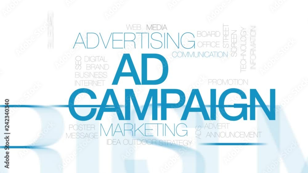 Ad campaign animated word cloud. Kinetic typography. Ad campaign animated word cloud. Kinetic typography.