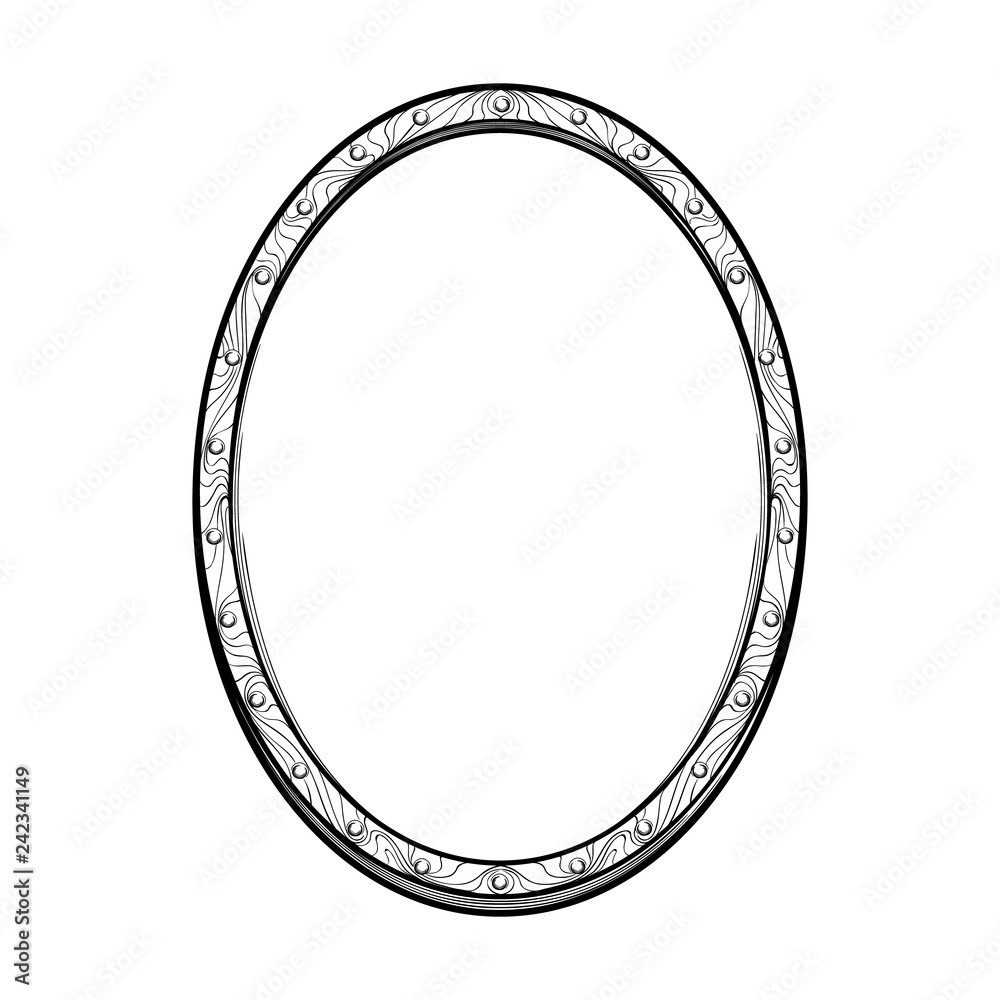 Early medieval Oval or Italian shield. Front view. Element for design coat of arms, logo, emblem and tattoo. Black a nd white drawing isolated on white background. EPS10 vector illustration Early medieval Oval or Italian shield. Front view. Element for design coat of arms, logo, emblem and tattoo. Black a nd white drawing isolated on white background. EPS10 vector illustration