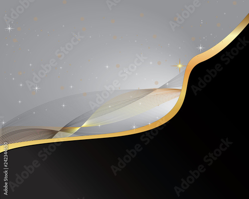 Background-Gold and Black Abstract
