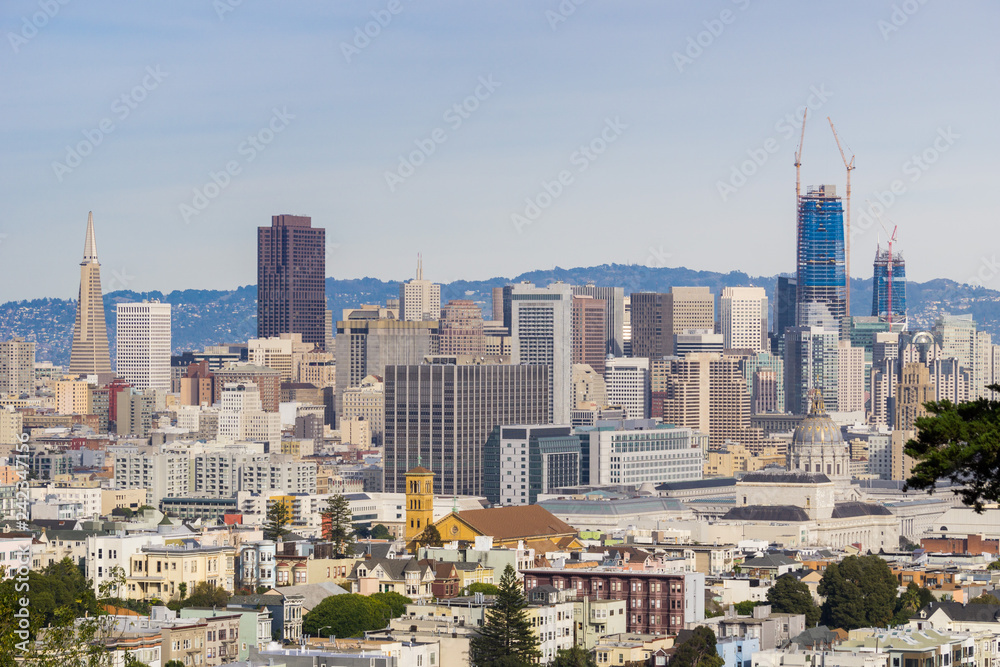 San Francisco downtown view, California