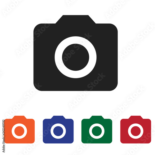 Photo Camera icon vector