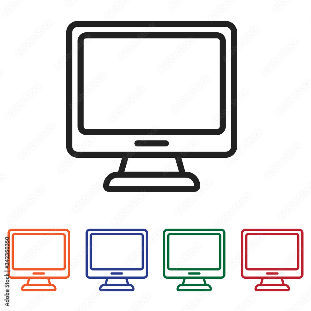 Monitor icon vector Monitor icon vector