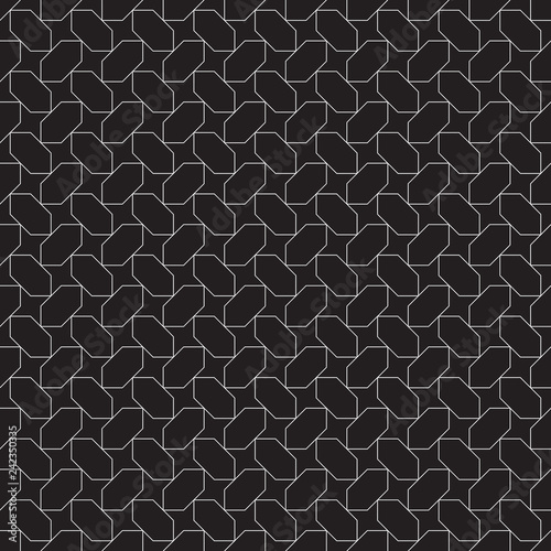 Seamless geometric line pattern background © VectoRay