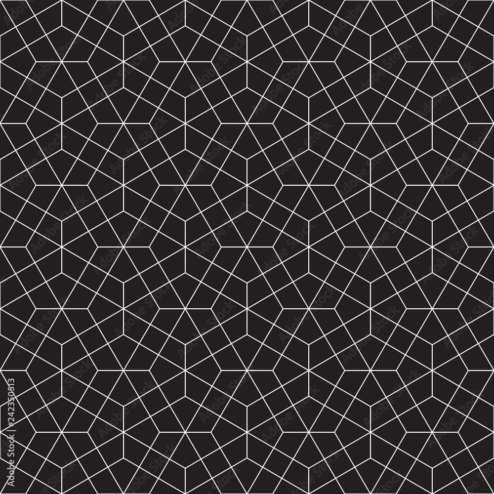 Seamless geometric line pattern background