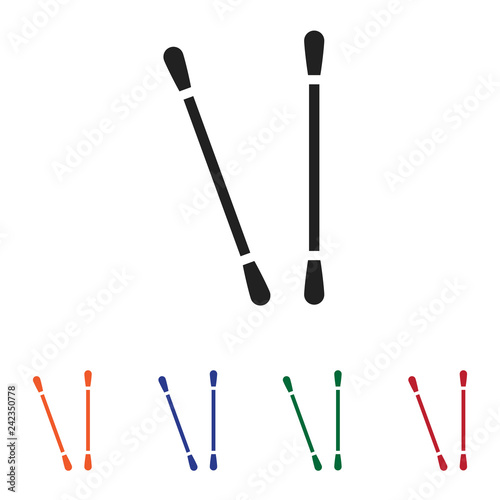Cotton swabs icon vector