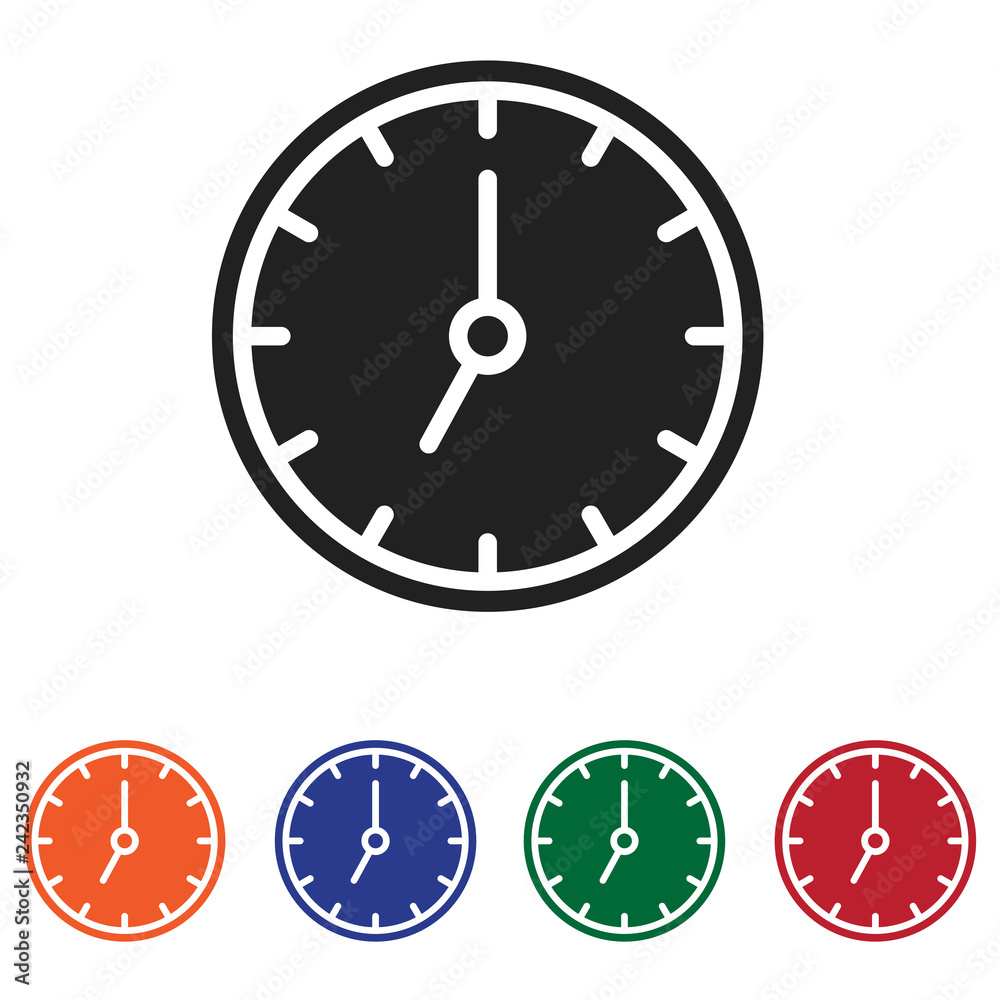 Clock icon vector Clock icon vector