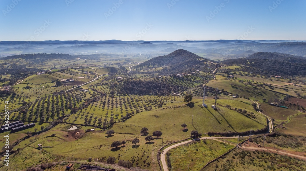 Aerial. Magic landscapes from the sky, Spain, zone Andalucia.