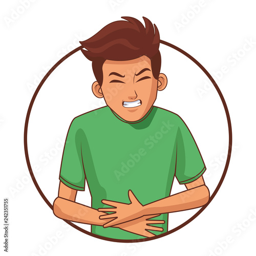 young man cartoon