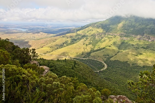 The edge viewpoint in Hogsback, South Africa. This is a popular tourist attraction.  photo