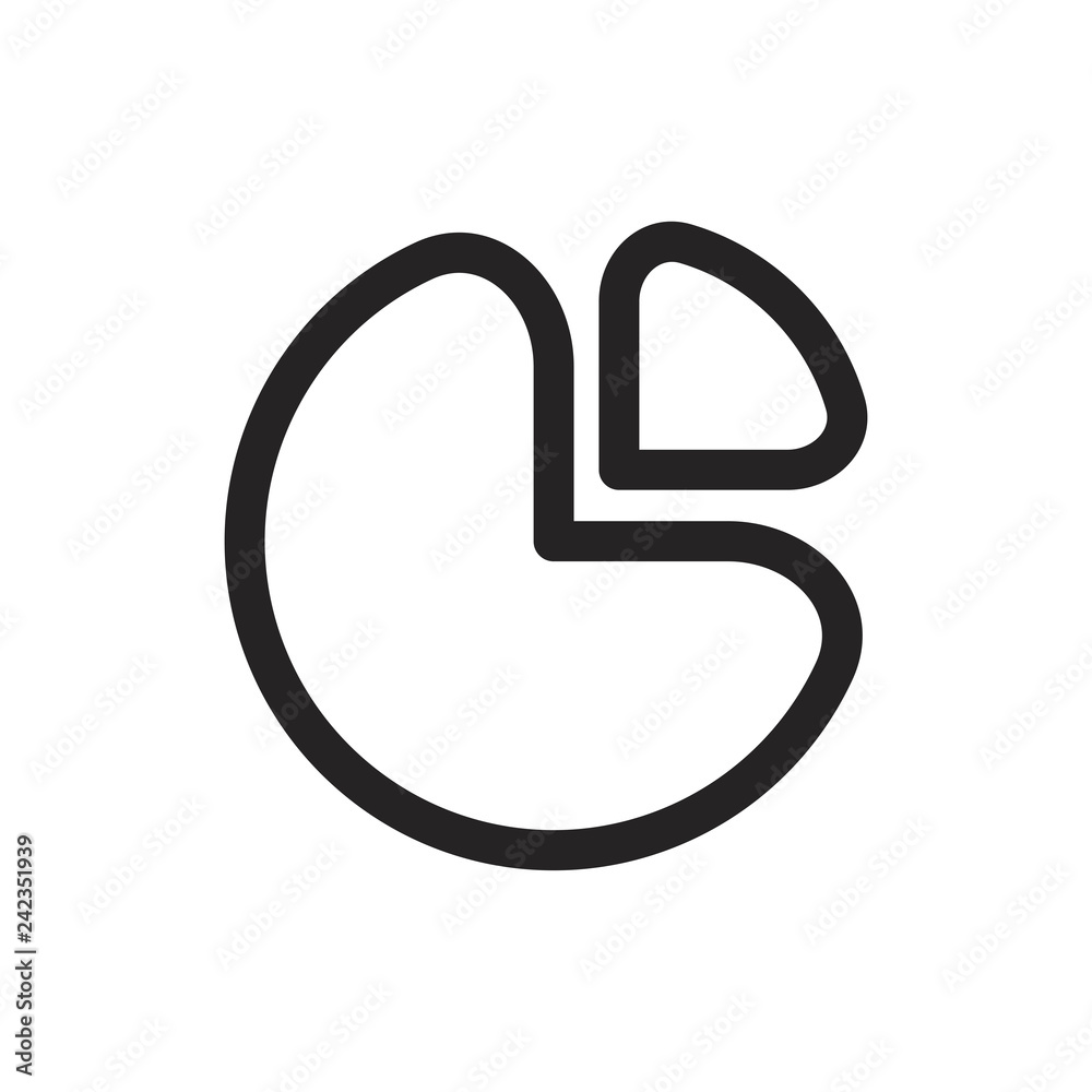 Pie chart vector icon Pie chart vector icon