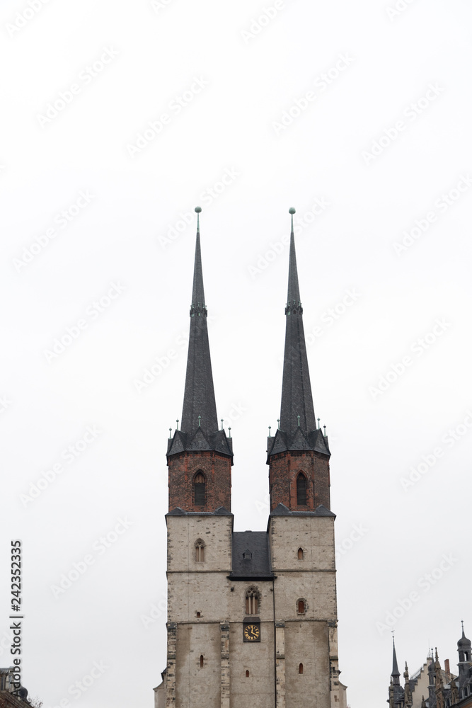 two church towers
