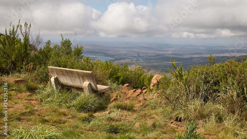 The edge viewpoint in Hogsback, South Africa. This is a popular tourist attraction.  photo