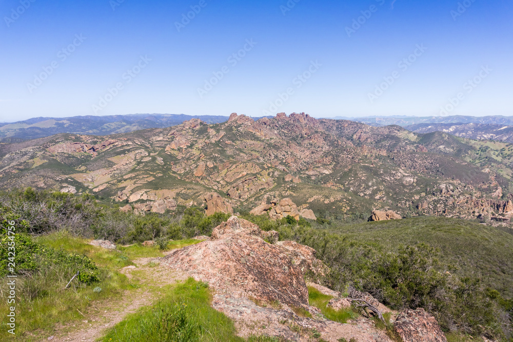 View towards High Peaks, Pinnacles National Park, California