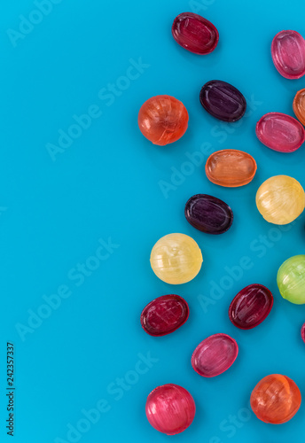 Still life of colorful candies.