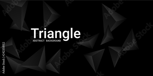 Triangle background. Abstract composition of triangular pyramids.