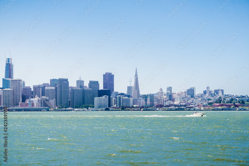 Fototapeta premium San Francisco downtown panoramic view, California