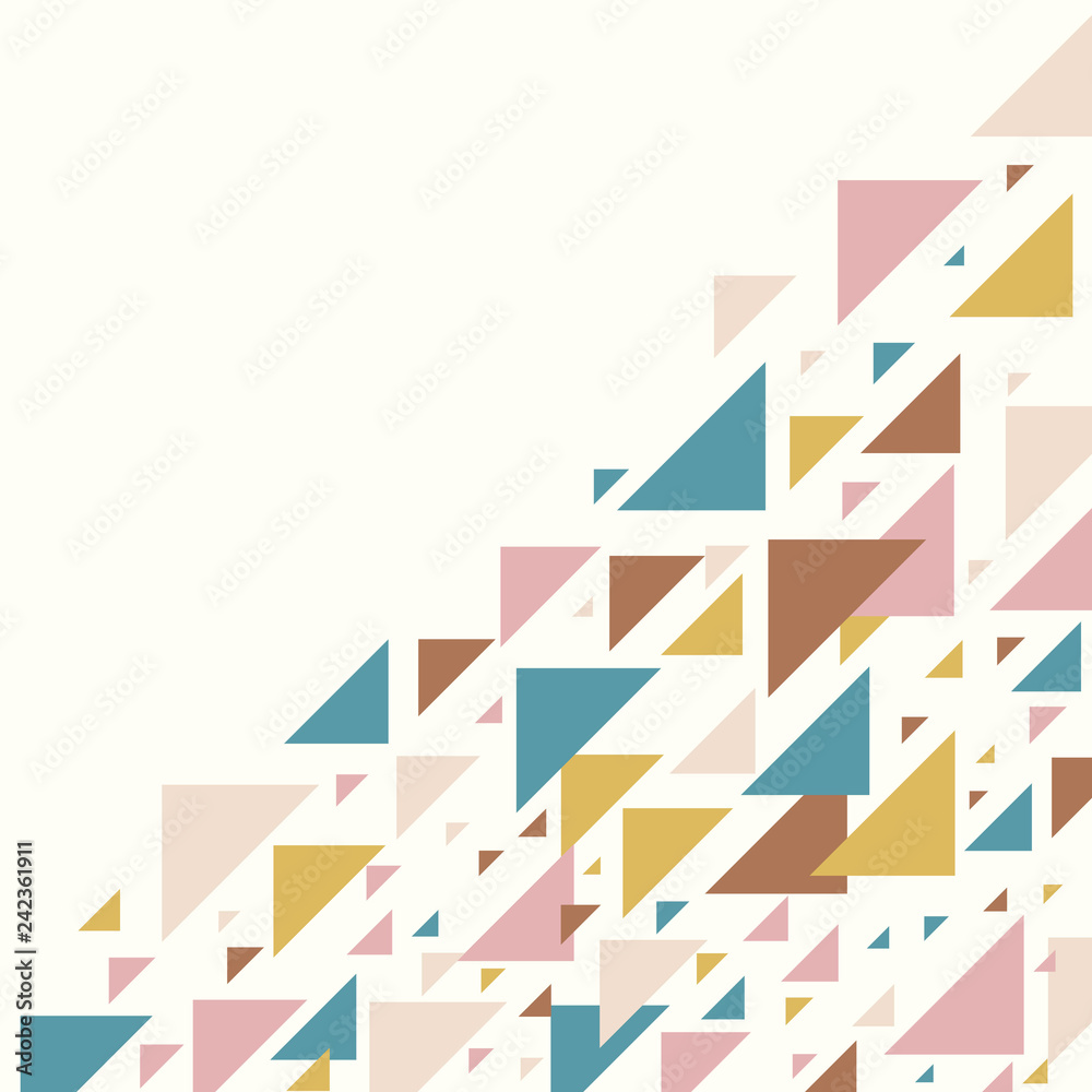 Abstract geometric background - multicolor pastel triangles mosaic pattern Abstract geometric background - multicolor pastel triangles mosaic pattern