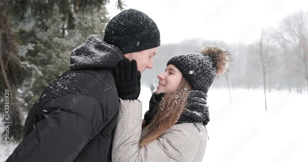 Man wait for her woman to give her present for Valentine Day. 4K Footage - Video Man wait for her woman to give her present for Valentine Day. 4K Footage - Video