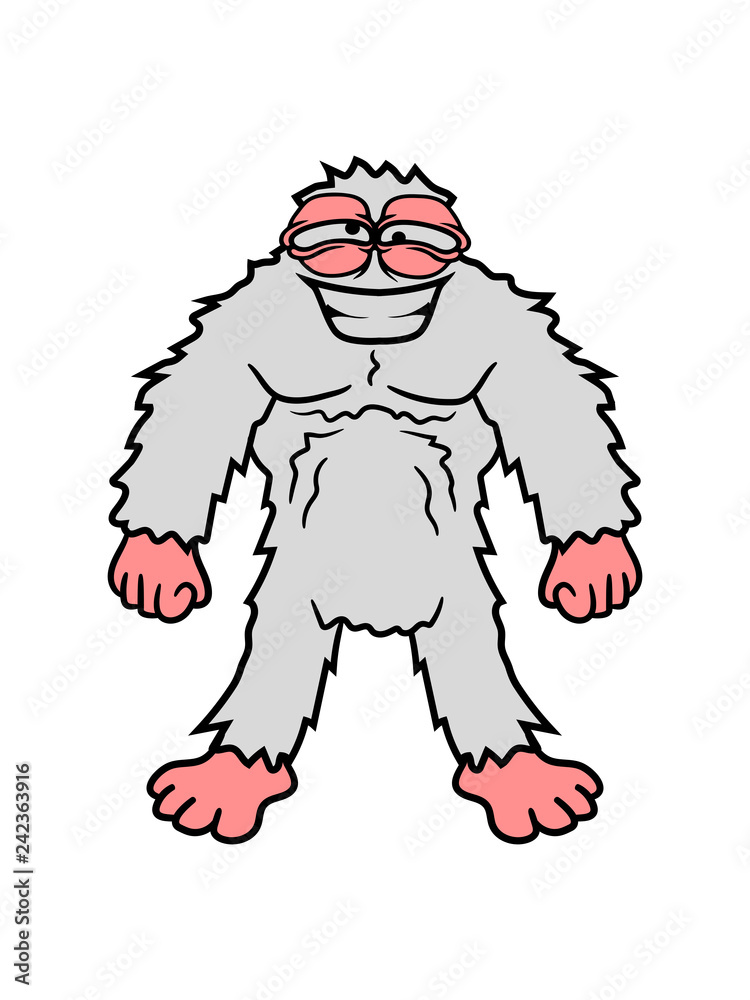 finding bigfoot clipart