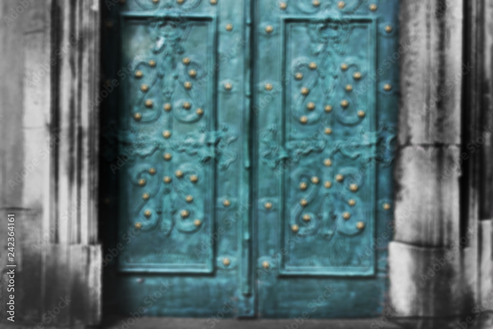 Old doors. Blurred photo. Background. Abstract photo Old doors. Blurred photo. Background. Abstract photo