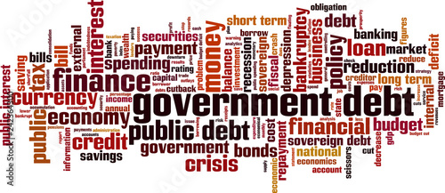 Government debt word cloud