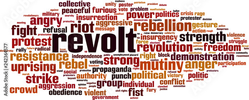 Revolt word cloud