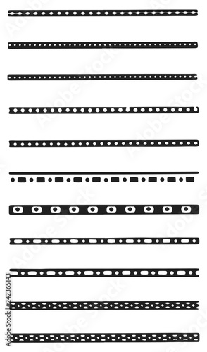 borders and divider set #vector design decoration elements