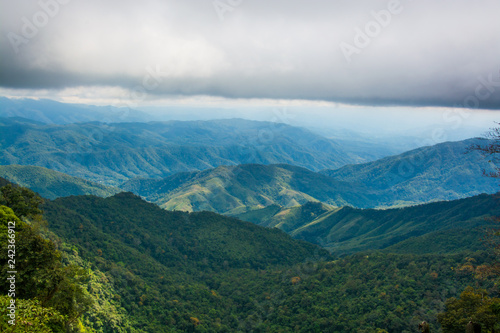 Mountains with clouds