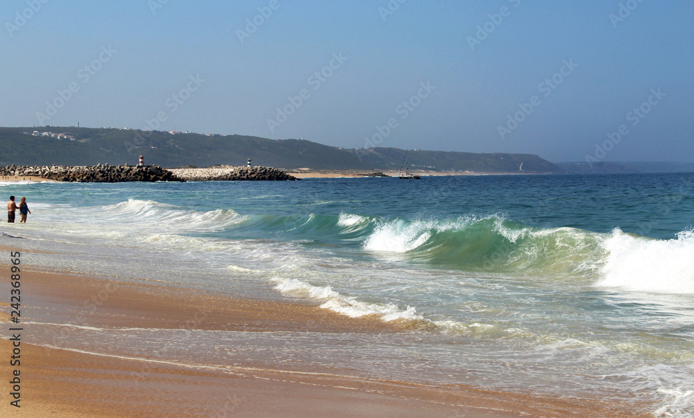 Beautiful view of Nazare, Portugal