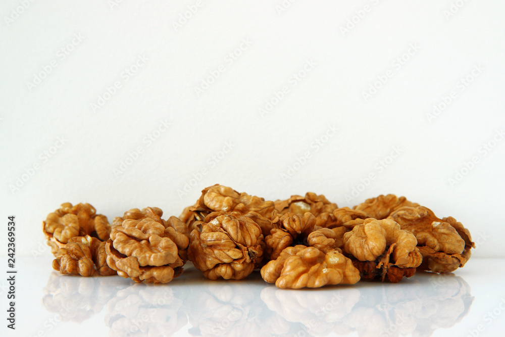 walnuts isolated on white background walnuts isolated on white background