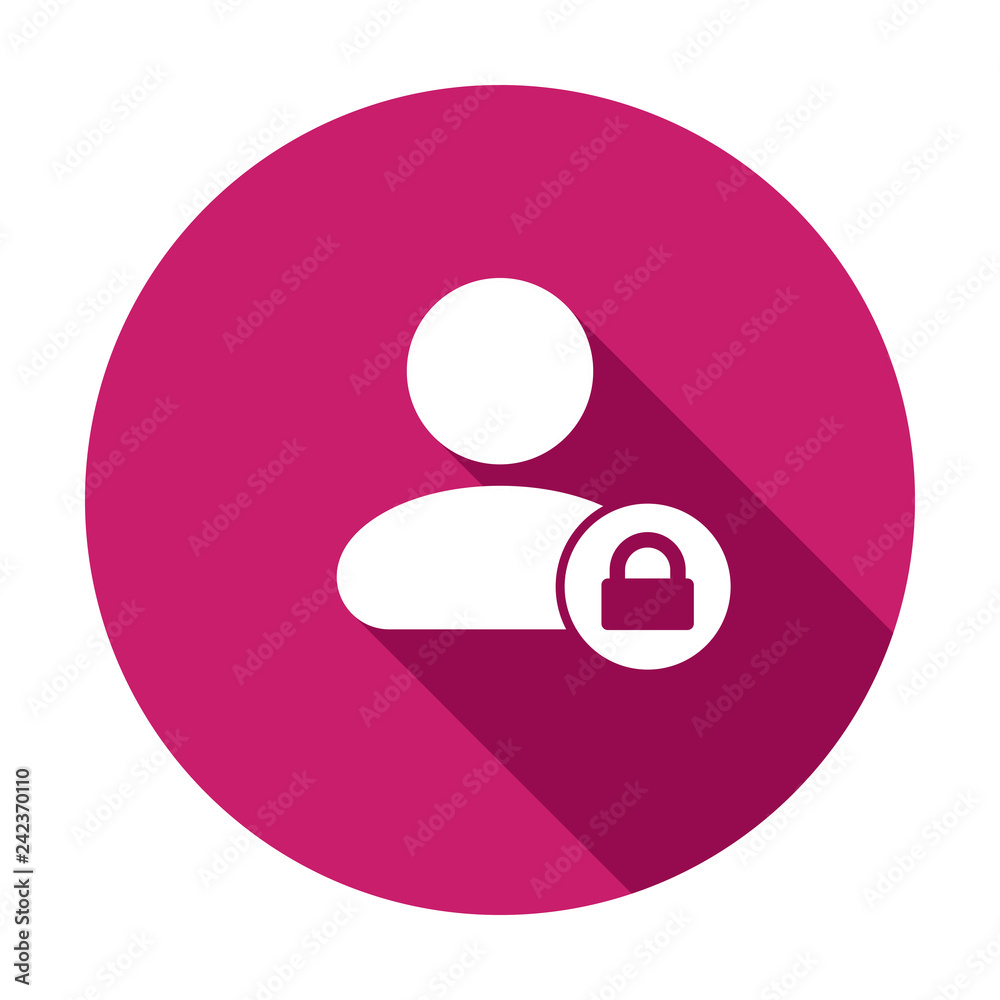 Lock security user icon. Vector illustration Lock security user icon. Vector illustration