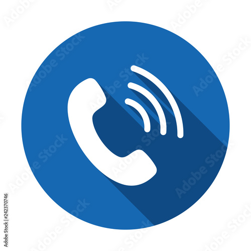 Support icon. Phone icon. Flat Phone sign isolated icon sign vector