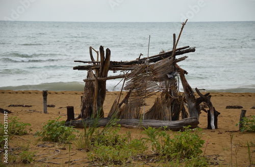Foto Hut on the beach