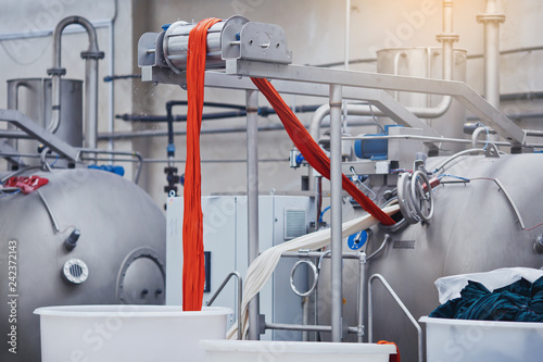 Photography dyeing knitted fabrics