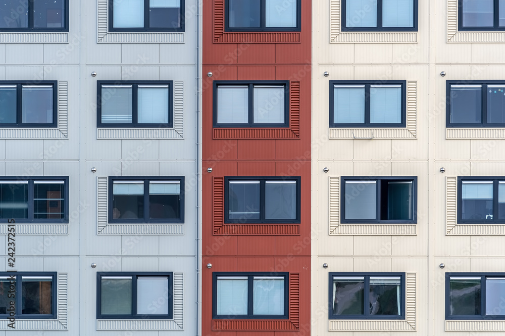Fototapeta premium Container homes for students and asylum seekers