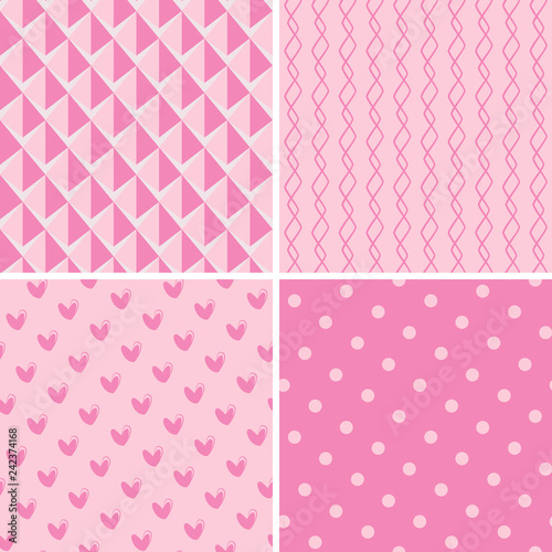 pink seamless patterns