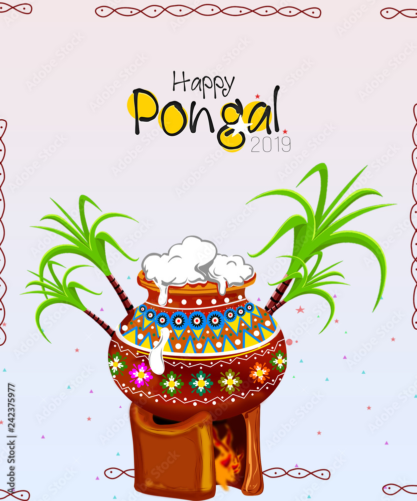 illustration designs of Happy Pongal Holiday Harvest Festival of ...