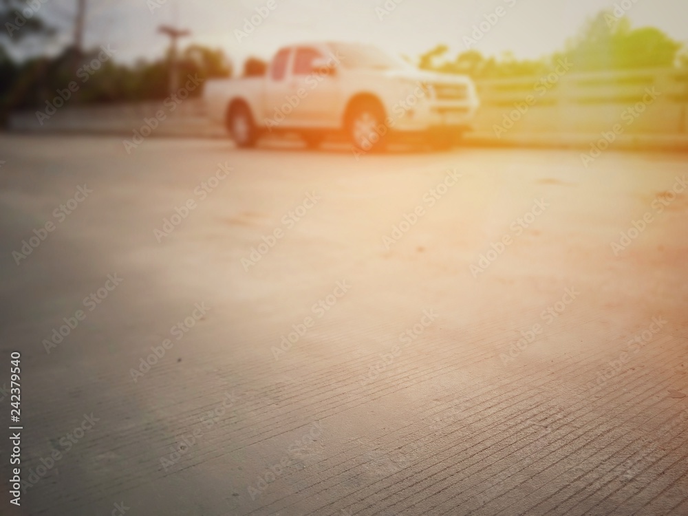 Fototapeta premium car on road