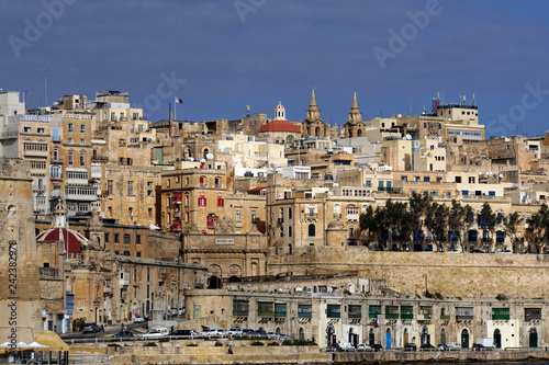 Blick von Senglea auf Valletta