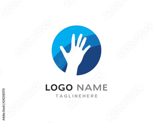 Hand Care Logo Template © devankastudio