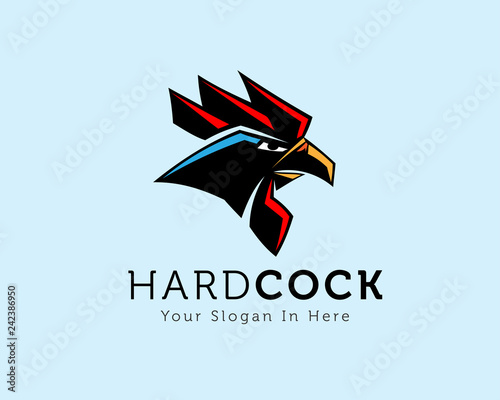 Modern rooster template logo design inspiration