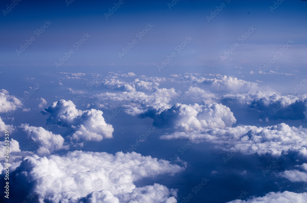 Clouds. The view from the plane