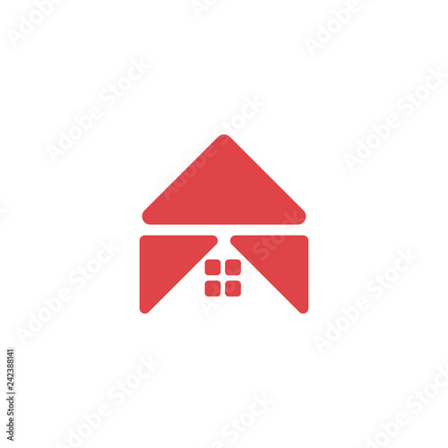 home theatre logo template vector illustration, isolated elements