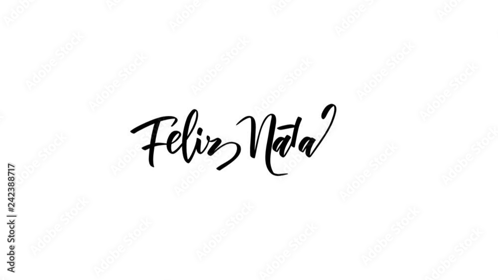 Feliz Natal hand drawn animation