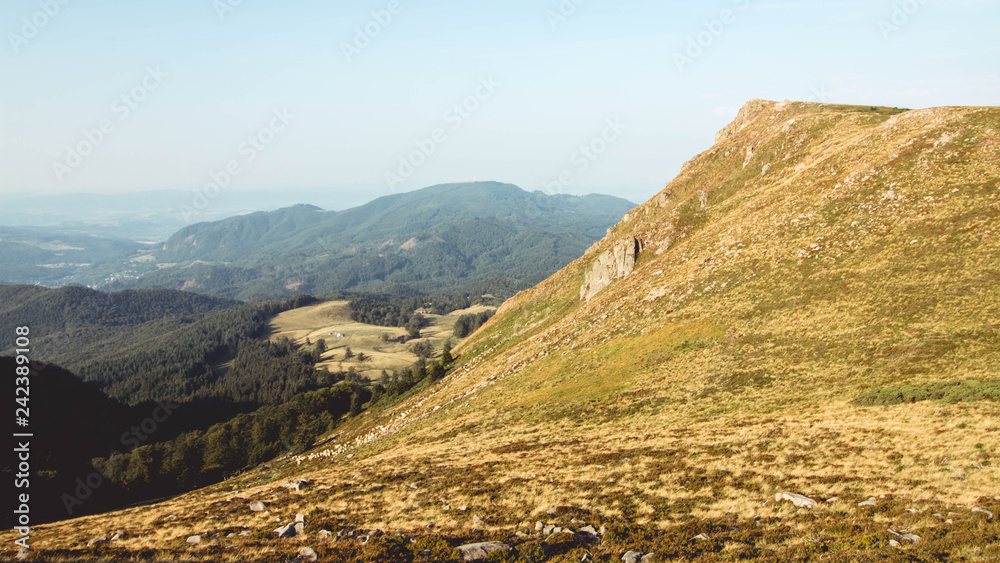 Mountain from the chain of the Carpathian Mountains in Romania