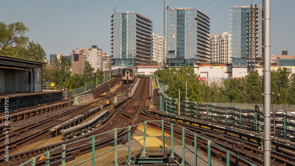 Naklejka premium Train at New York City