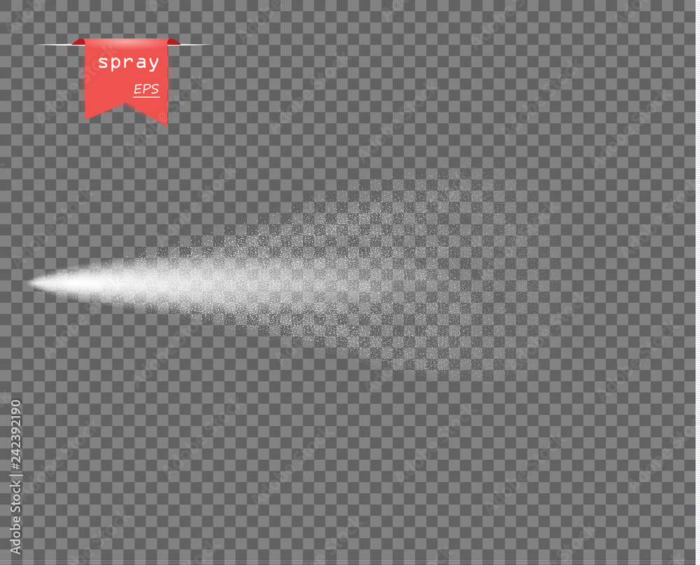 Steam Sprayer Graphics Vector white water spray, steam, perfume. Gas motion. The design ...
