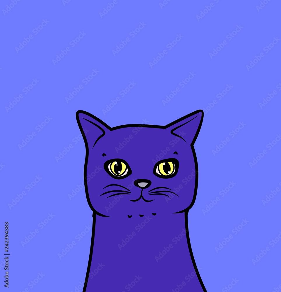 Obraz premium blue cat