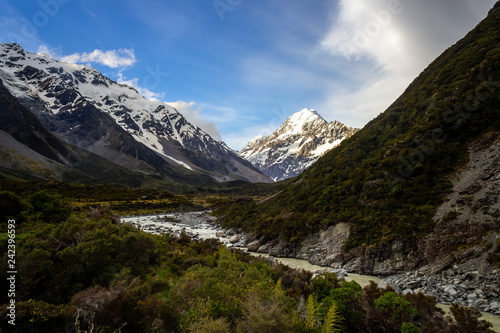 Hooker Valley Track Mt Cook New Zealand Landscape